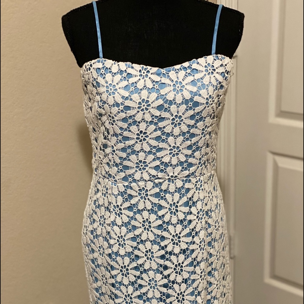Stunning lace overlay summer dress